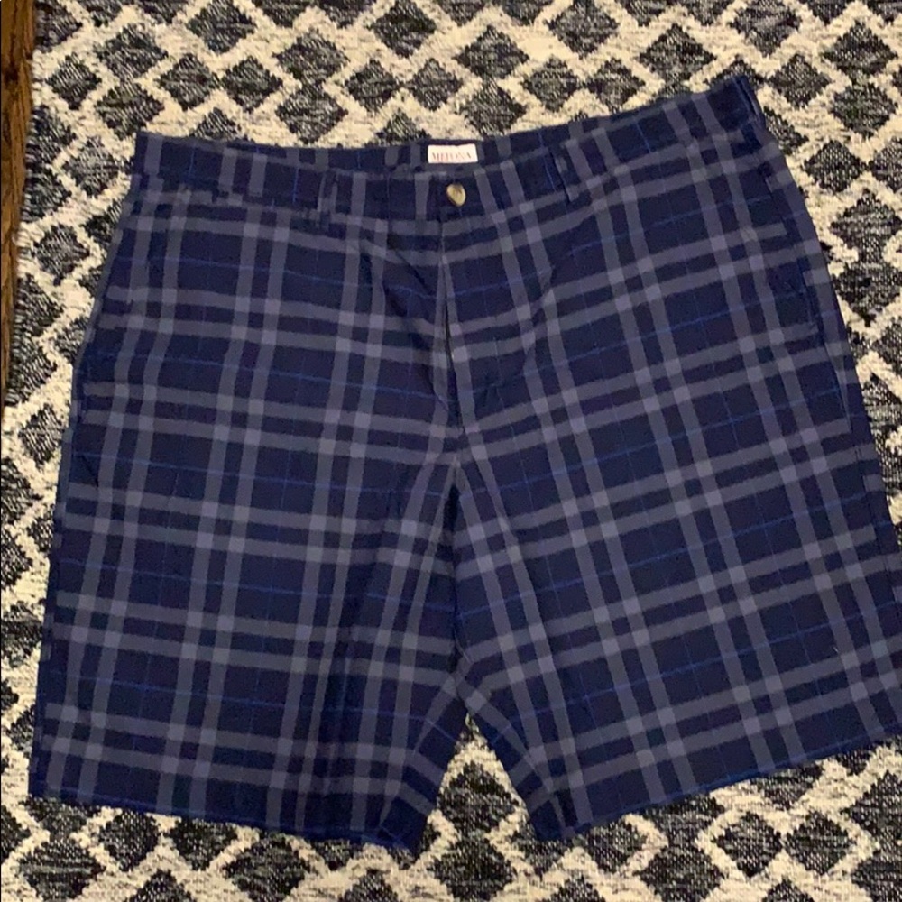 Plaid flat-front shorts by Merona
